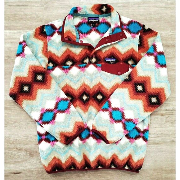 Patagonia Sweaters - Patagonia Synchilla Womens Re-Tool Snap T Aztec